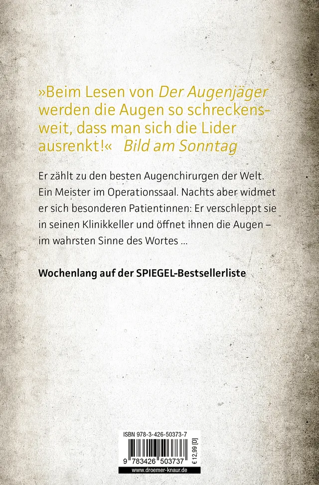 Rückseitenabbildung 1 von Der Augenjäger