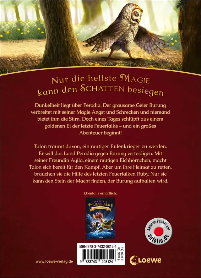 Rückseitenabbildung 1 von Der letzte Feuerfalke und der Stein der Macht (Band 1)