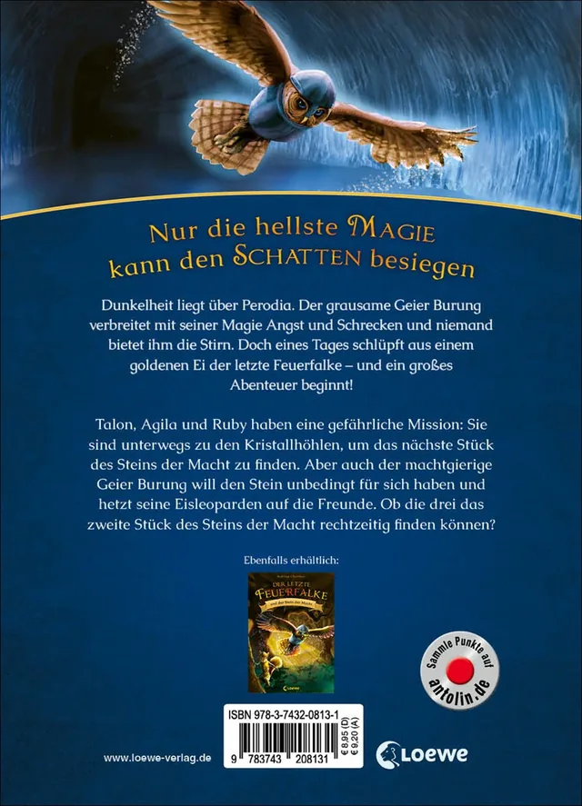 Rückseitenabbildung 1 von Der letzte Feuerfalke und die Kristallhöhlen (Band 2)