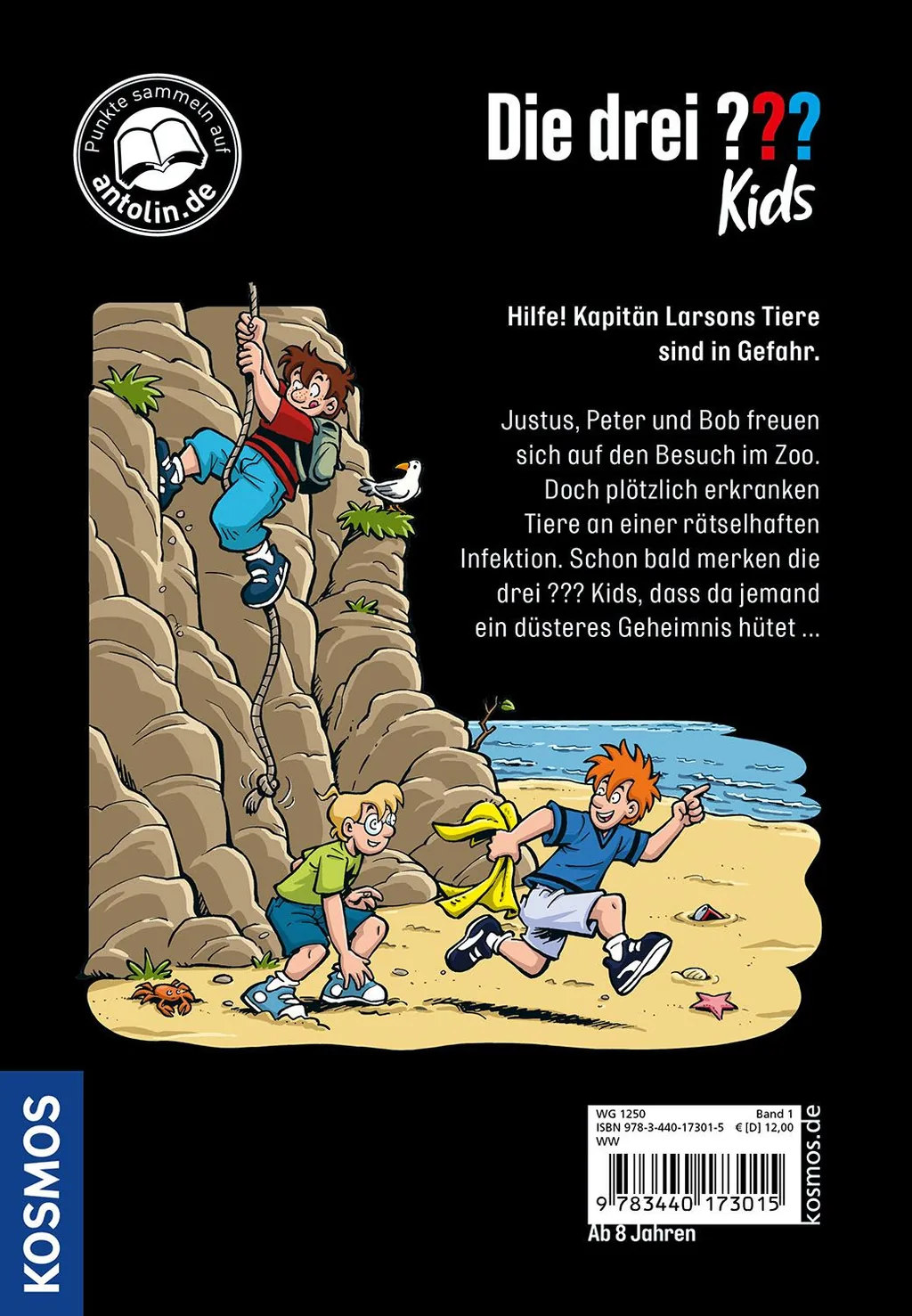 Rückseitenabbildung 1 von Die drei ??? Kids, 1, Panik im Paradies