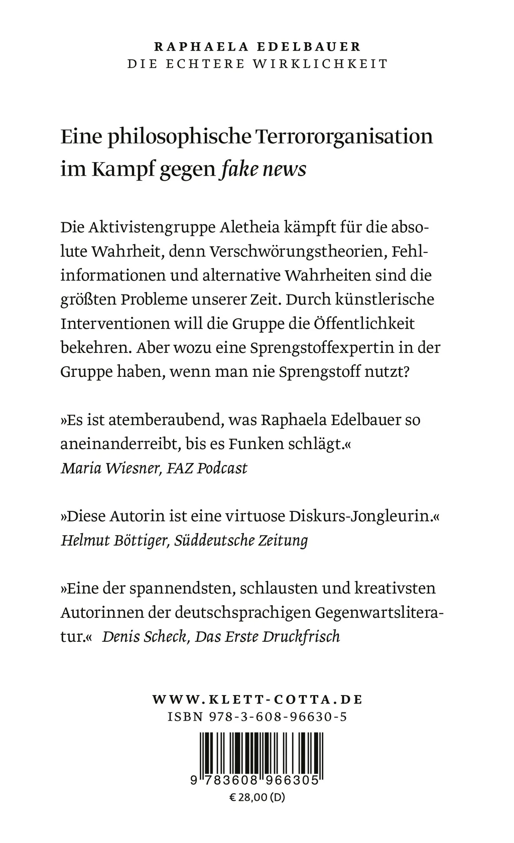 Rückseitenabbildung 1 von Die echtere Wirklichkeit