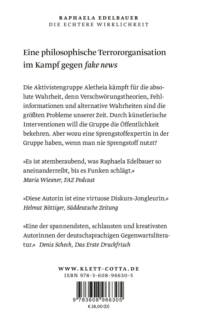 Rückseitenabbildung 1 von Die echtere Wirklichkeit