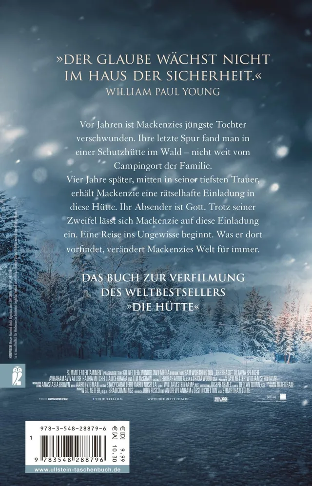 Rückseitenabbildung 1 von Die Hütte (Filmausgabe)