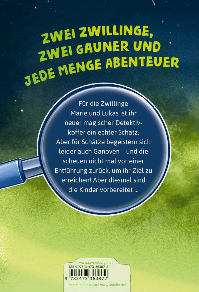Rückseitenabbildung 1 von Die Jagd nach dem magischen Detektivkoffer, Band 2 - Vorsicht, Ganoven!