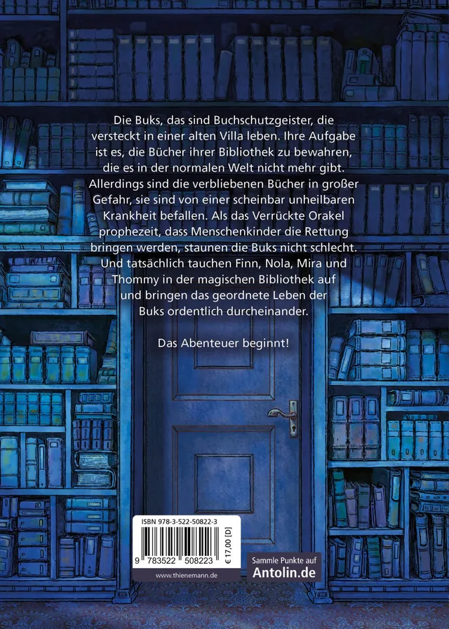 Rückseitenabbildung 1 von Die magische Bibliothek der Buks 1: Das Verrückte Orakel