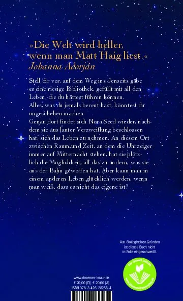Rückseitenabbildung 1 von Die Mitternachtsbibliothek
