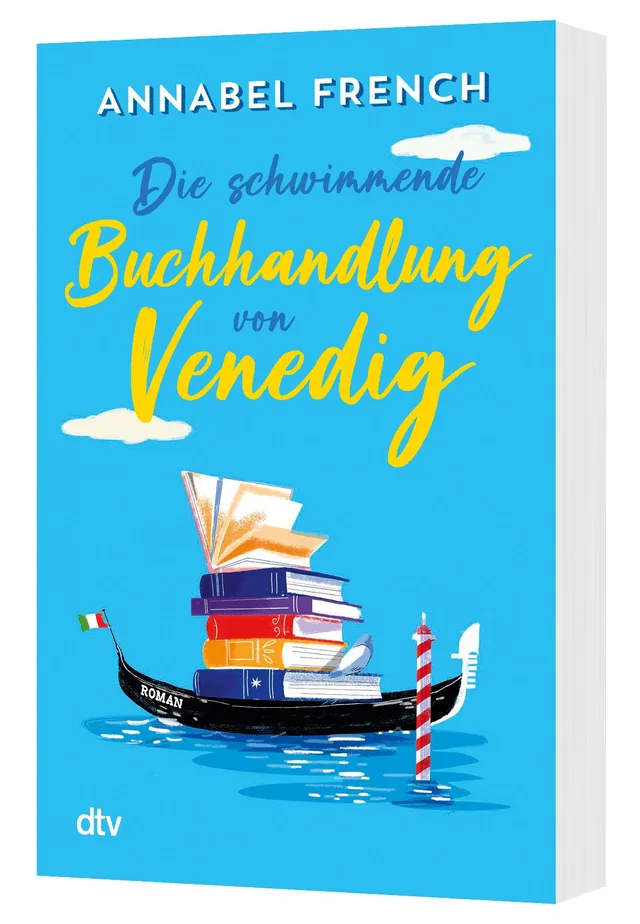 3D Cover von Die schwimmende Buchhandlung von Venedig