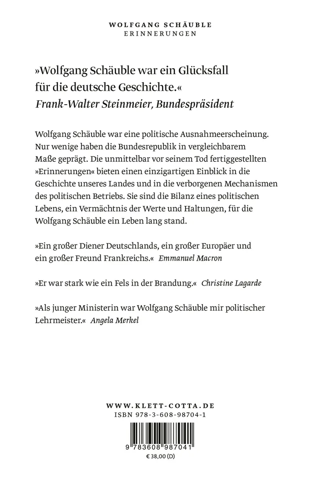 Rückseitenabbildung 1 von Erinnerungen