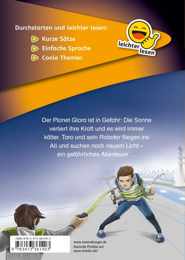 Rückseitenabbildung 1 von Erstleser - leichter lesen: Der Kampf um das Licht