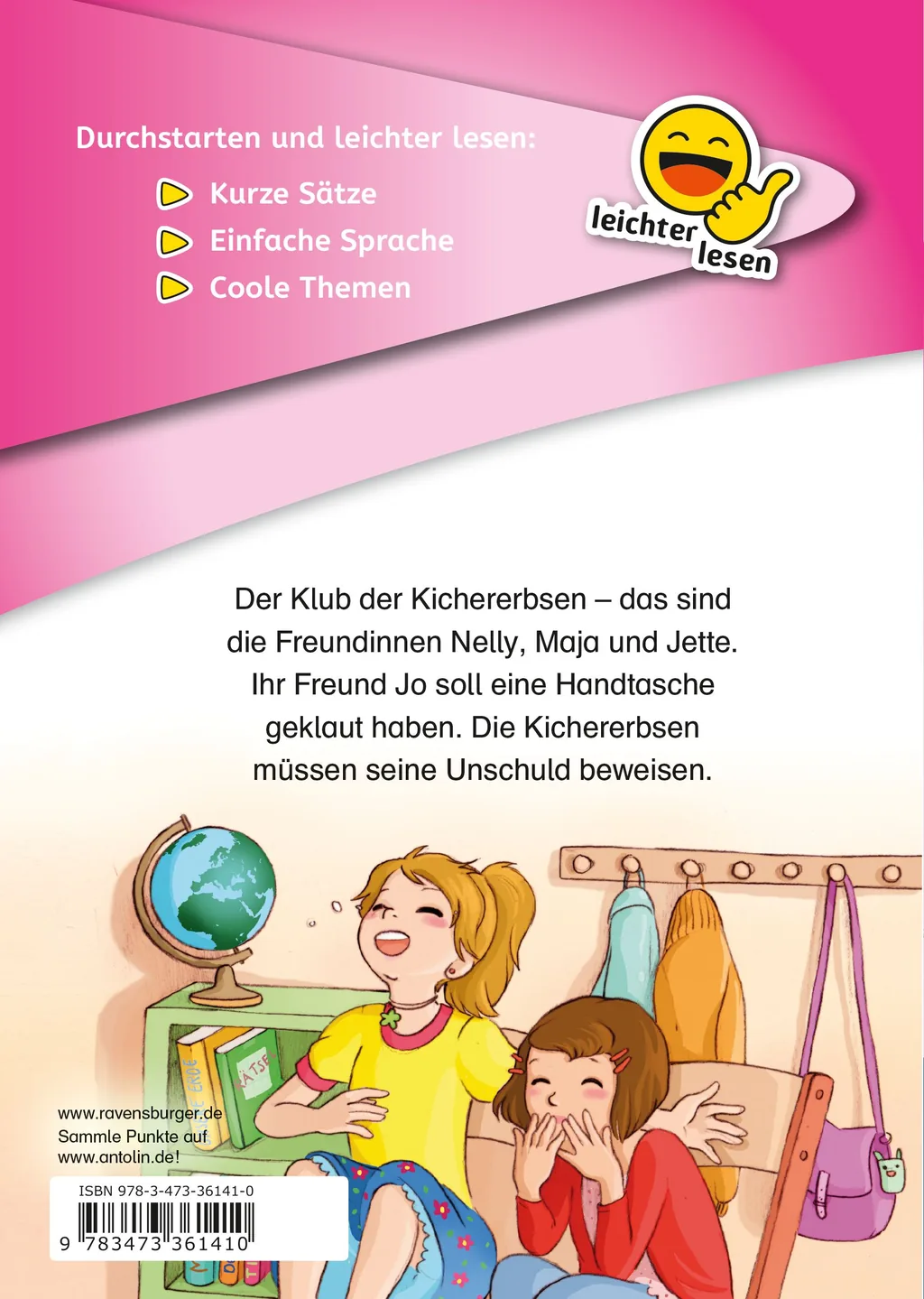 Rückseitenabbildung 1 von Erstleser - leichter lesen: Ein Fall für die Kichererbsen