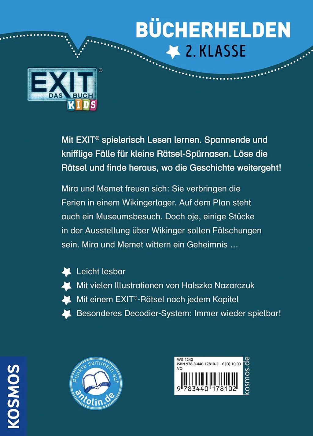 Rückseitenabbildung 1 von EXIT® - Das Buch Kids, Bücherhelden 2. Klasse, Gefährliche Ferien