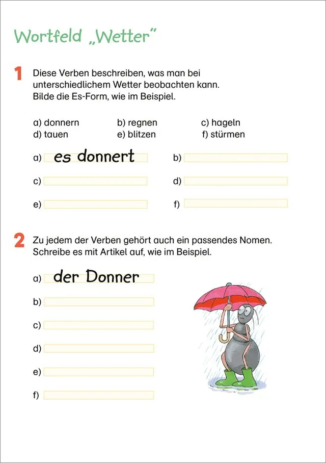 Abbildung 1 von Fit für Deutsch 3. Klasse. Mein 5-Minuten-Block