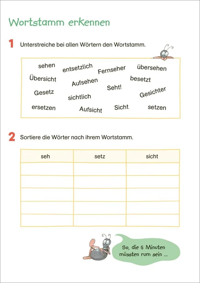 Abbildung 3 von Fit für Deutsch 3. Klasse. Mein 5-Minuten-Block