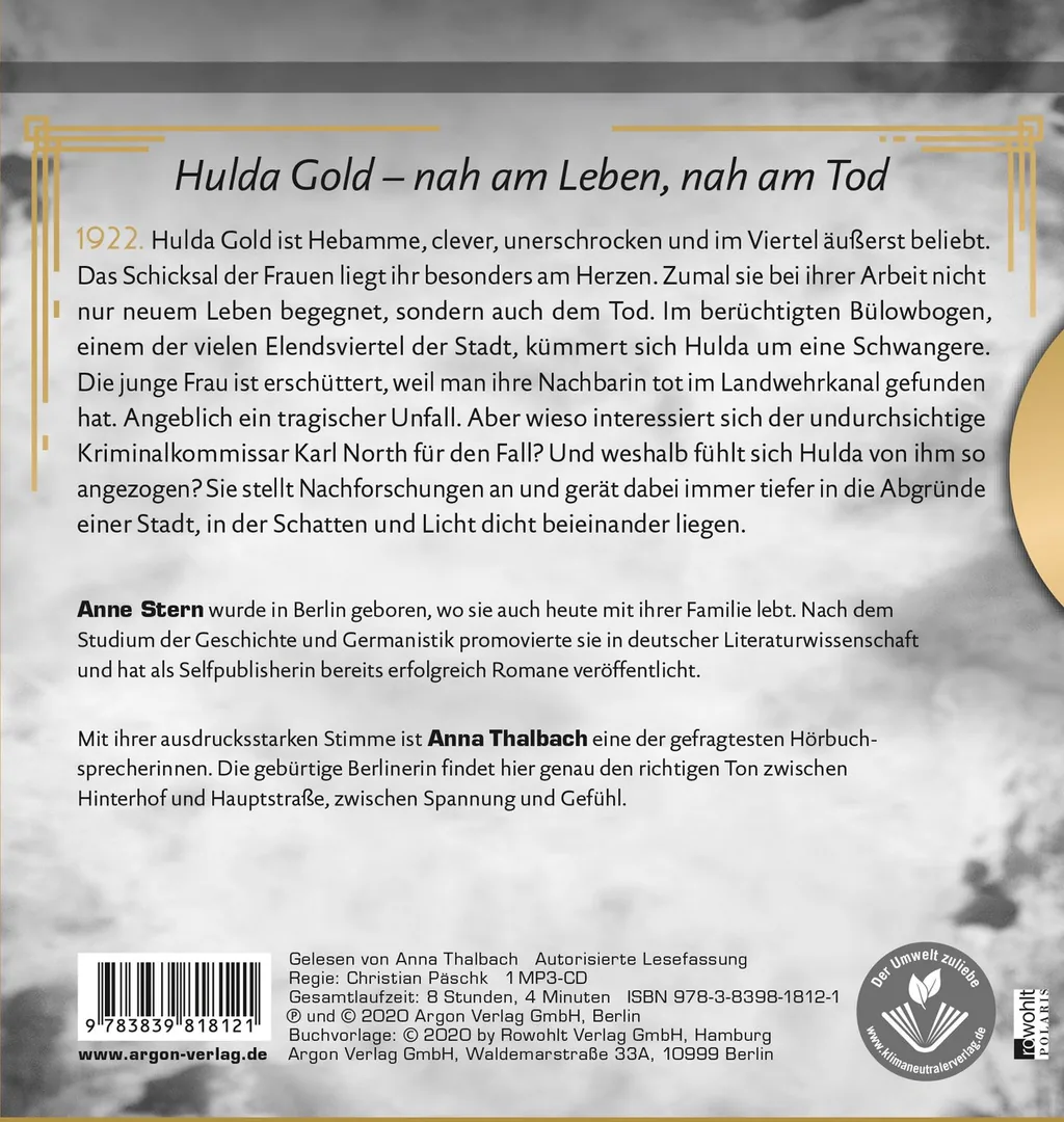 Rückseitenabbildung 1 von Fräulein Gold. Schatten und Licht
