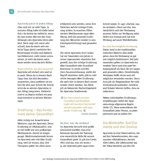 Abbildung 9 von Gewürzmedizin des Ayurveda. Die Heilkraft der Gewürze nutzen