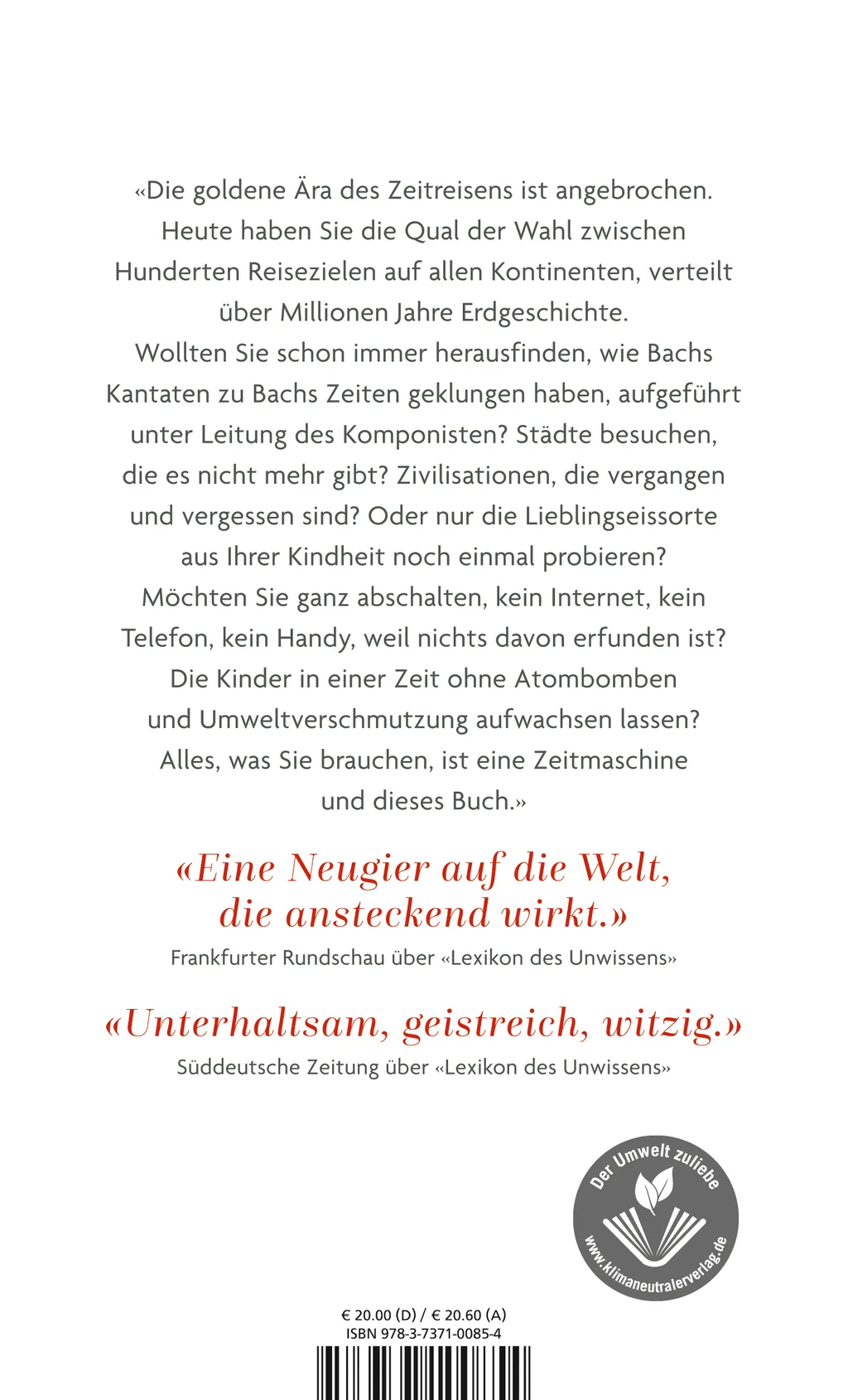 Rückseitenabbildung 1 von Handbuch für Zeitreisende