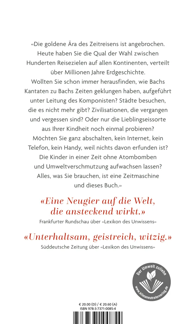 Rückseitenabbildung 1 von Handbuch für Zeitreisende