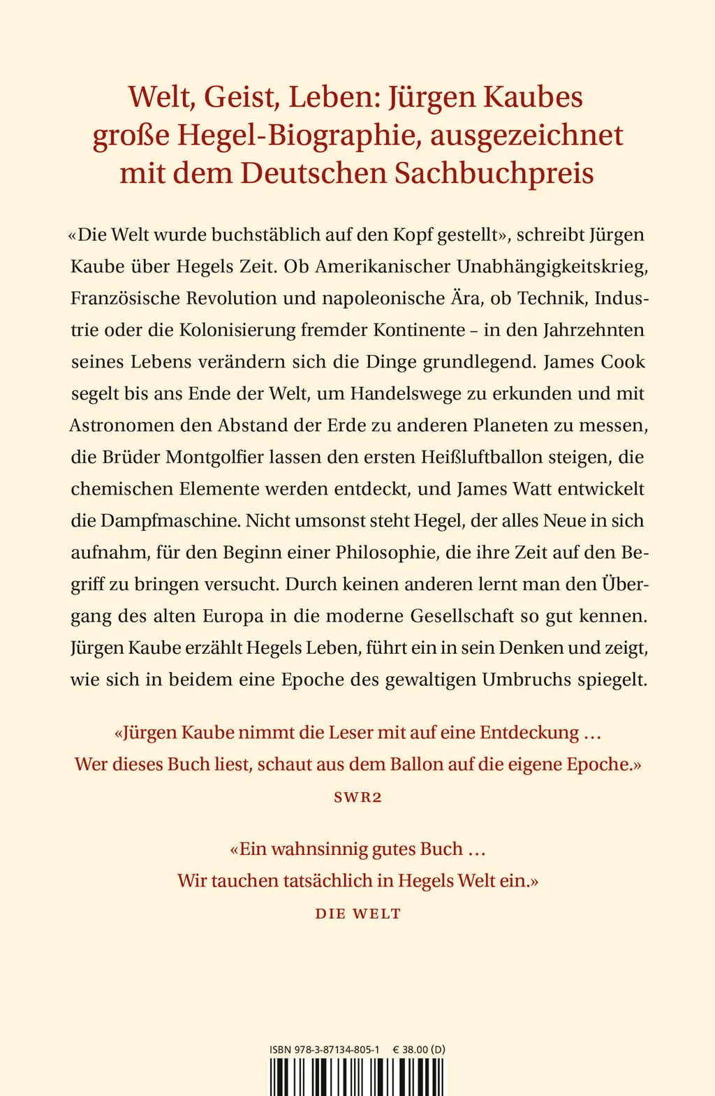 Rückseitenabbildung 1 von Hegels Welt