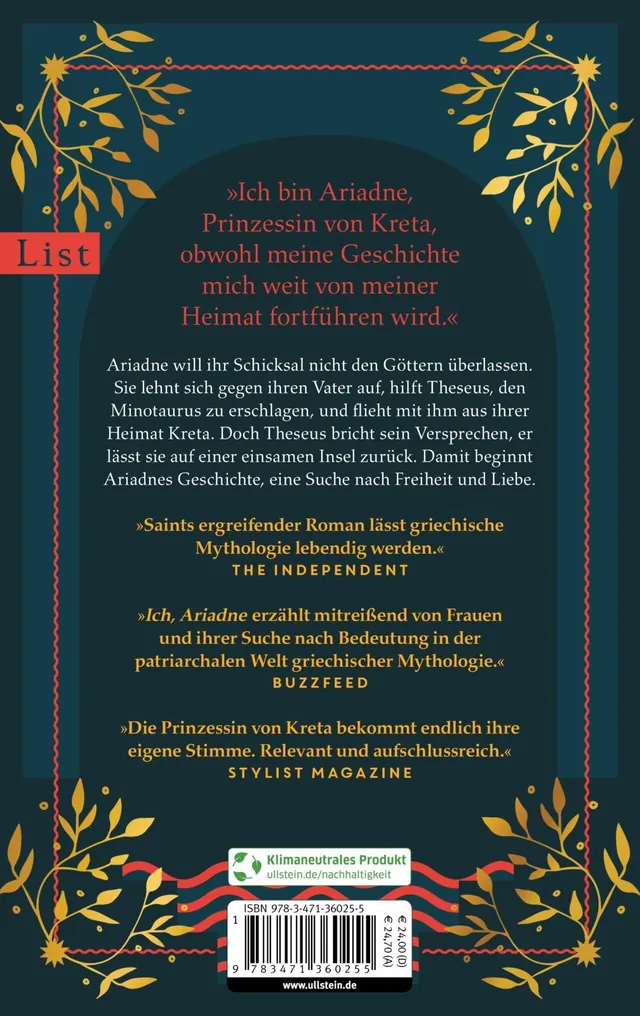 Rückseitenabbildung 1 von Ich, Ariadne