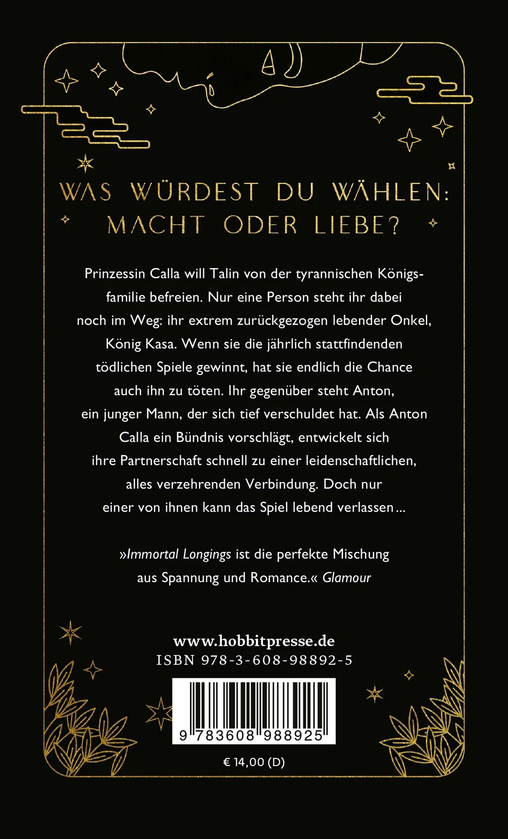 Rückseitenabbildung 1 von Immortal Longings