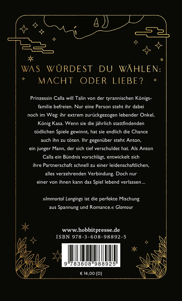 Rückseitenabbildung 1 von Immortal Longings