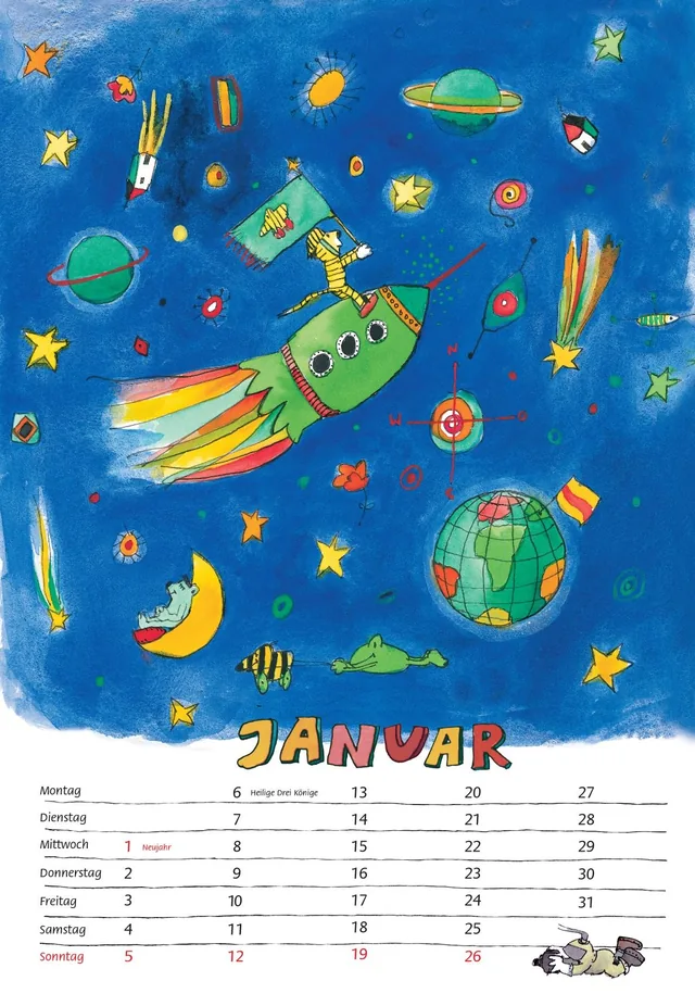 Abbildung 2 von Janosch Tigerentenkalender 2020