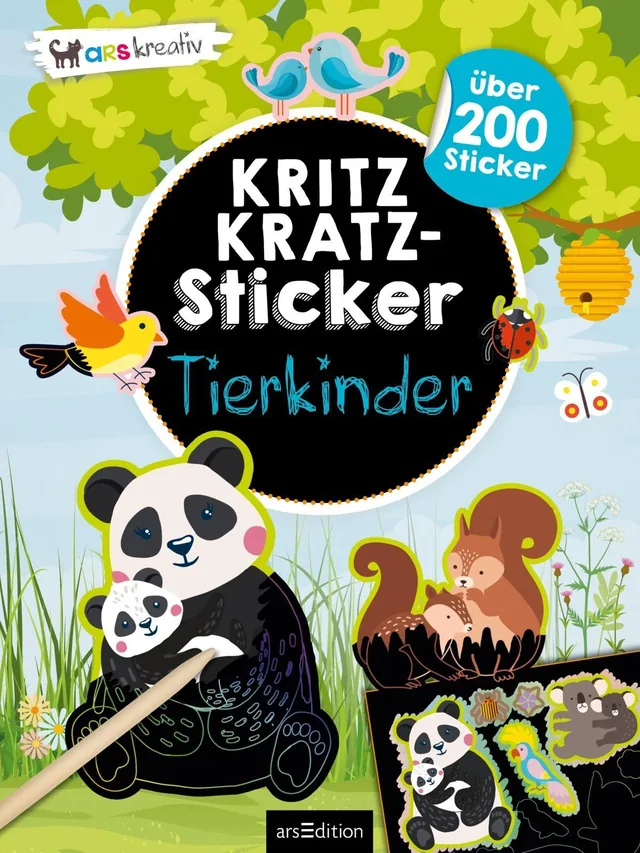 Coverabbildung 2 von Kritzkratz-Sticker – Tierkinder