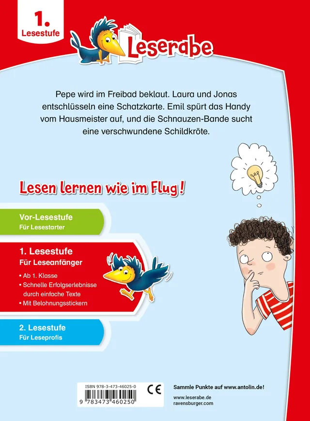 Rückseitenabbildung 1 von Leserabe 1. Lesestufe - Detektivgeschichten