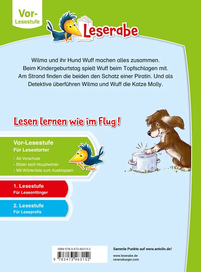 Rückseitenabbildung 1 von Leserabe Vor-Lesestufe - Wilma und ihr Hund Wuff