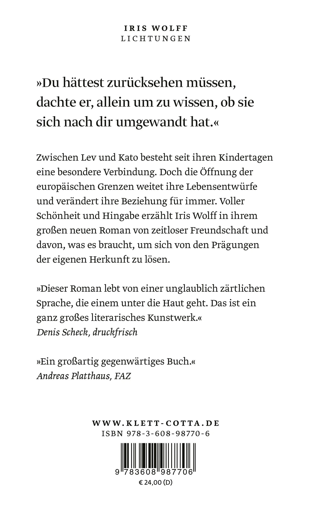 Rückseitenabbildung 1 von Lichtungen