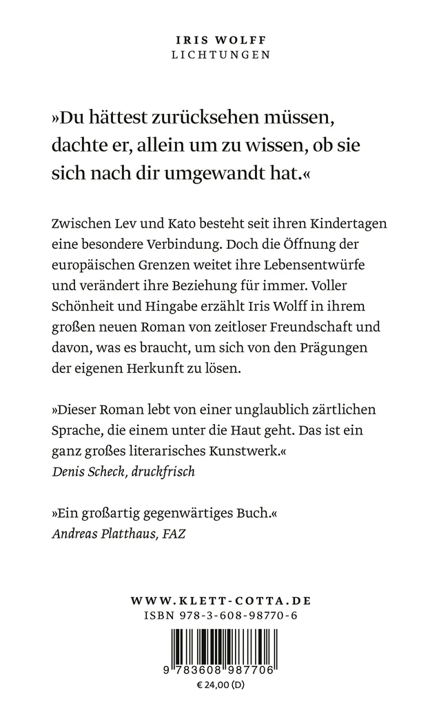 Rückseitenabbildung 1 von Lichtungen