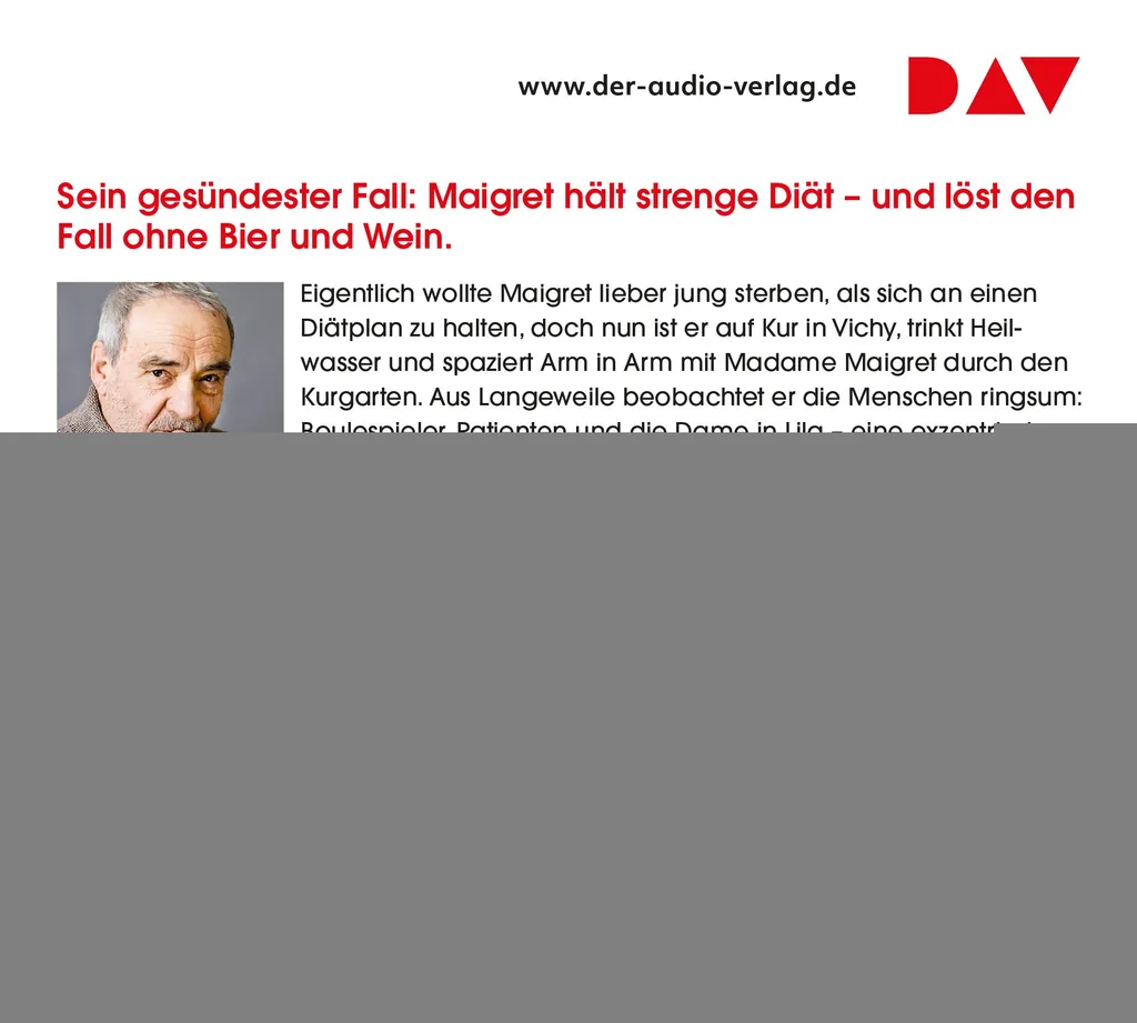 Rückseitenabbildung 1 von Maigret in Kur
