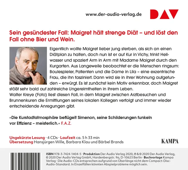 Rückseitenabbildung 1 von Maigret in Kur