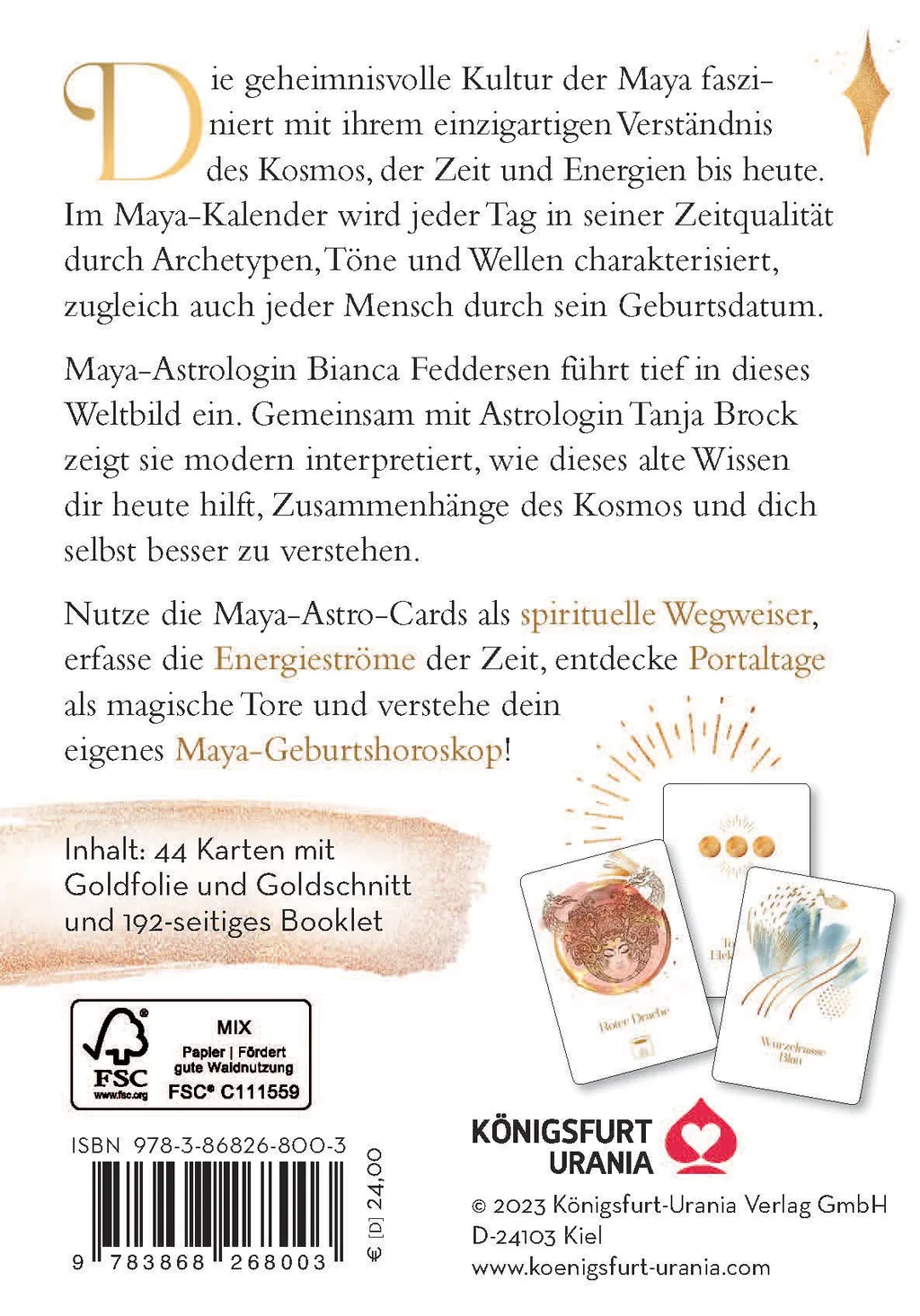Rückseitenabbildung 1 von Maya-Astro-Cards: 44 astrologische Orakelkarten mit Booklet