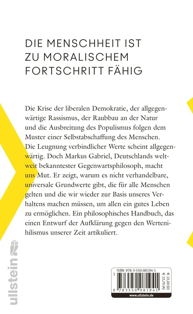 Rückseitenabbildung 1 von Moralischer Fortschritt in dunklen Zeiten