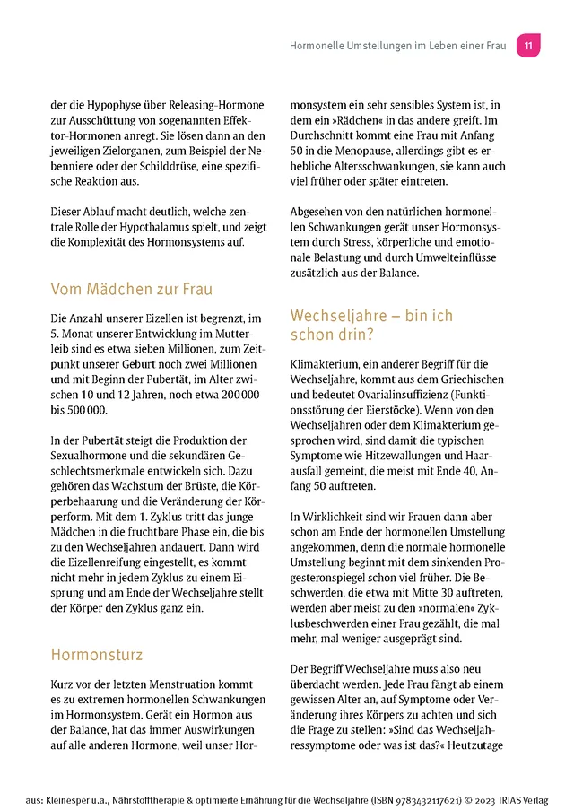 Abbildung 7 von Nährstofftherapie & optimierte Ernährung für die Wechseljahre