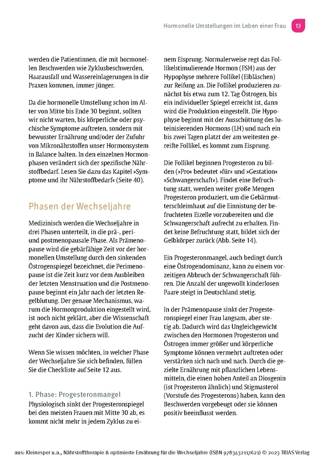 Abbildung 8 von Nährstofftherapie & optimierte Ernährung für die Wechseljahre