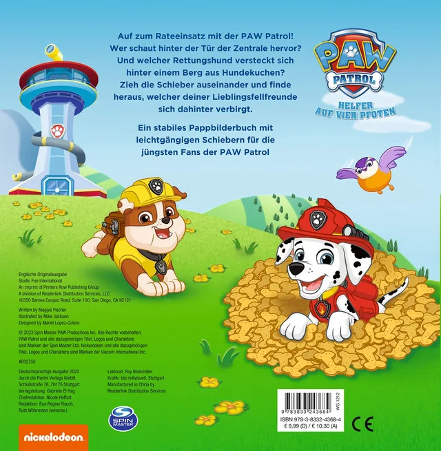 Rückseitenabbildung 1 von PAW Patrol: Auf zum Einsatz! - Mein großer Schiebespaß