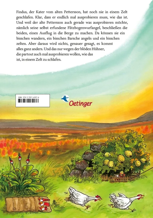 Rückseitenabbildung 1 von Pettersson und Findus. Pettersson zeltet
