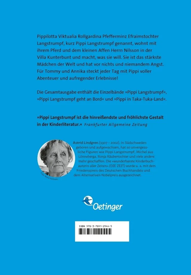 Rückseitenabbildung 1 von Pippi Langstrumpf. Gesamtausgabe