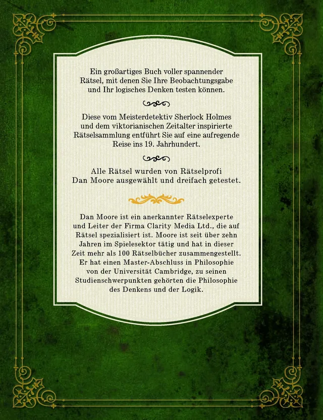 Rückseitenabbildung 1 von Sherlock Holmes' Buch der Logikrätsel
