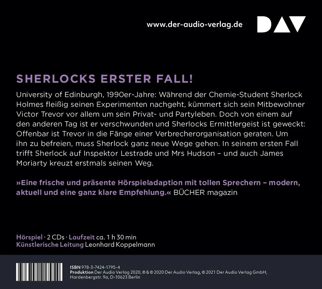 Rückseitenabbildung 1 von Sherlock & Watson – Neues aus der Baker Street: Die Wahrheit der Gloria Scott (Fall 10)