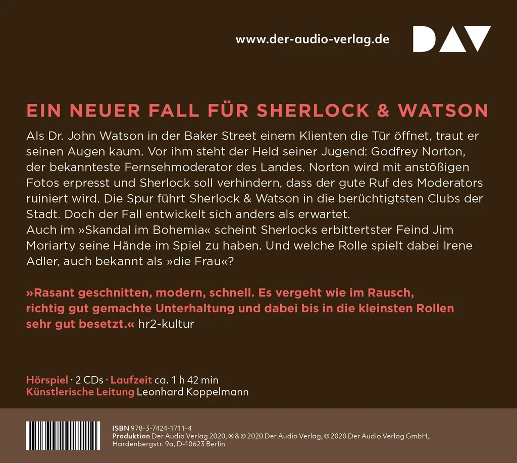 Rückseitenabbildung 1 von Sherlock & Watson – Neues aus der Baker Street: Skandal im Bohemia (Fall 7)