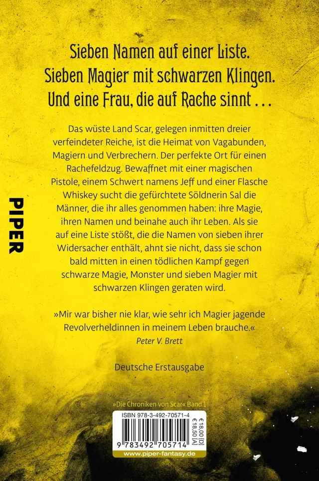 Rückseitenabbildung 1 von Sieben schwarze Klingen