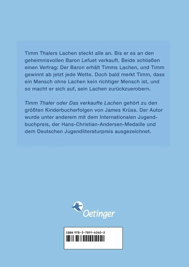 Rückseitenabbildung 1 von Timm Thaler oder Das verkaufte Lachen