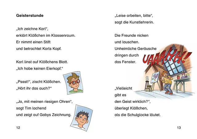 Abbildung 1 von TKKG Junior, Bücherhelden 1. Klasse, Spuk in der Schule