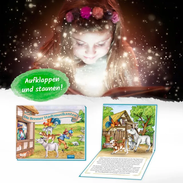 Abbildung 4 von Trötsch Märchenbuch Pop-up-Buch Die Bremer Stadtmusikanten