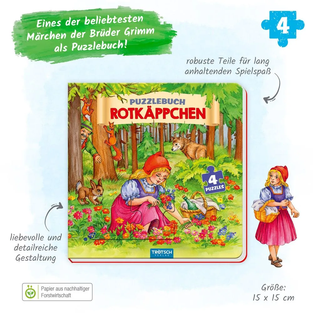 Abbildung 1 von Trötsch Pappenbuch Puzzlebuch Rotkäppchen