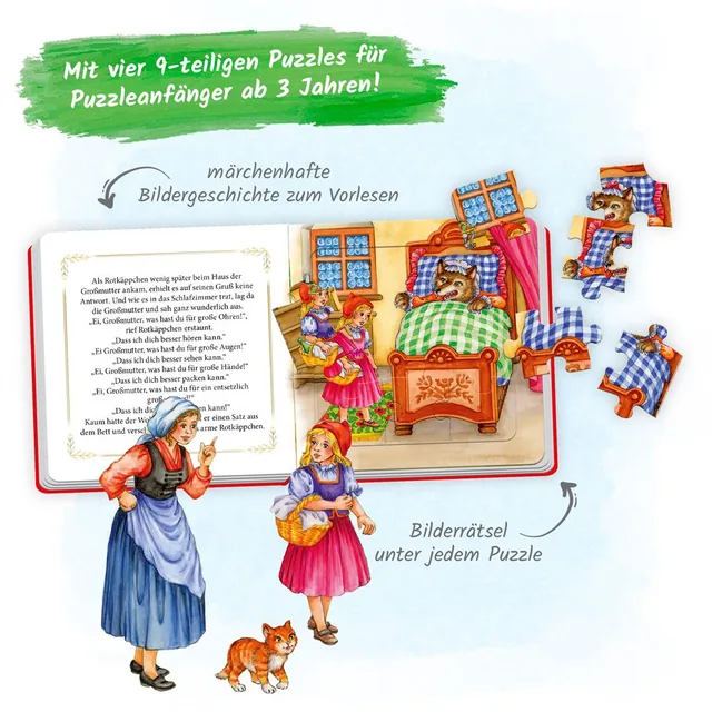 Abbildung 2 von Trötsch Pappenbuch Puzzlebuch Rotkäppchen
