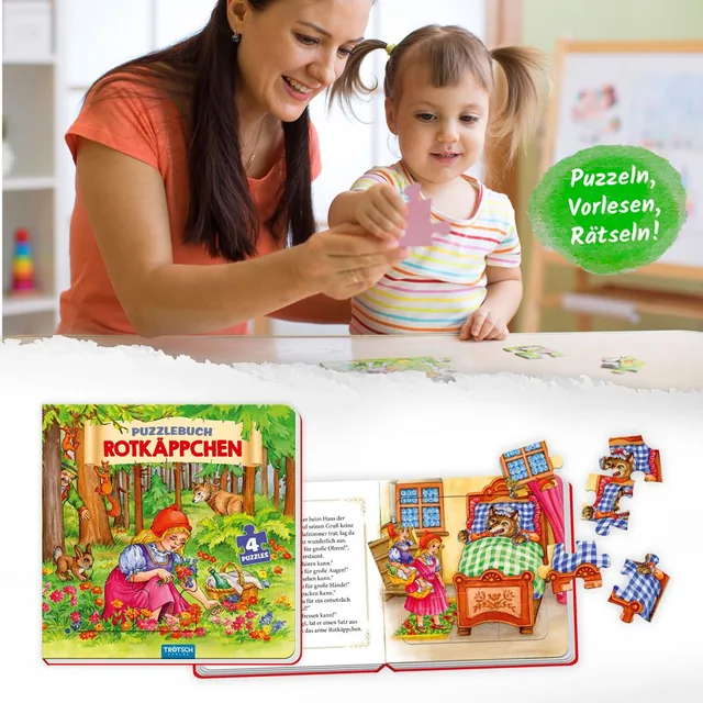 Abbildung 3 von Trötsch Pappenbuch Puzzlebuch Rotkäppchen
